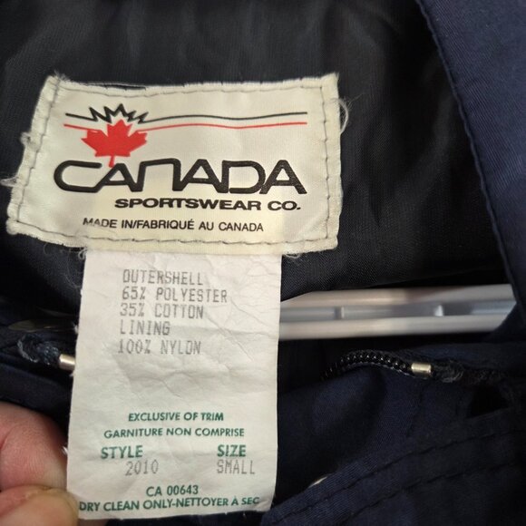 Vintage Shad Valley Bomber Jacket Mens Size Small 80s Canada Sportswear - Picture 7 of 10